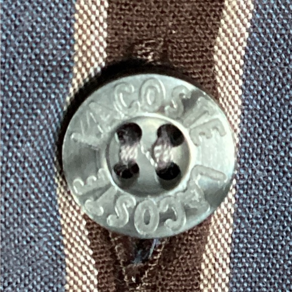 Lacoste brown & blue gray stripes - Picture 4 of 5